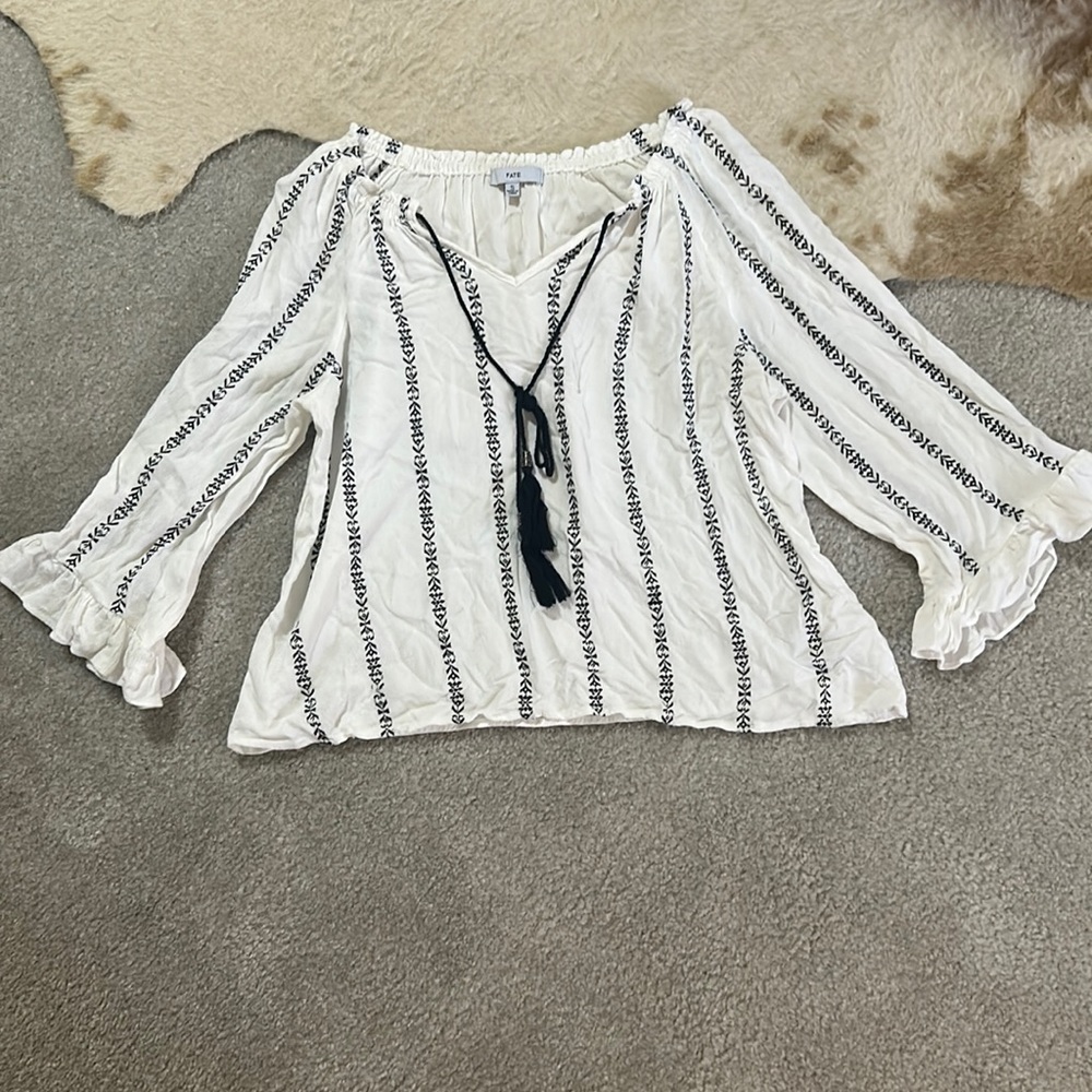 VICI Fate 3/4 Sleeve White Too w/ Black detailing